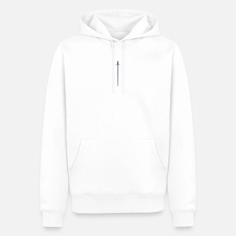 Épée - Sweat à capuche Premium bio Homme - blanc