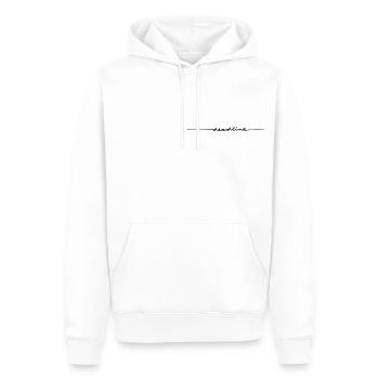 Date limite - Sweat à capuche Premium bio Homme - blanc - Devant - Nico (187cm)