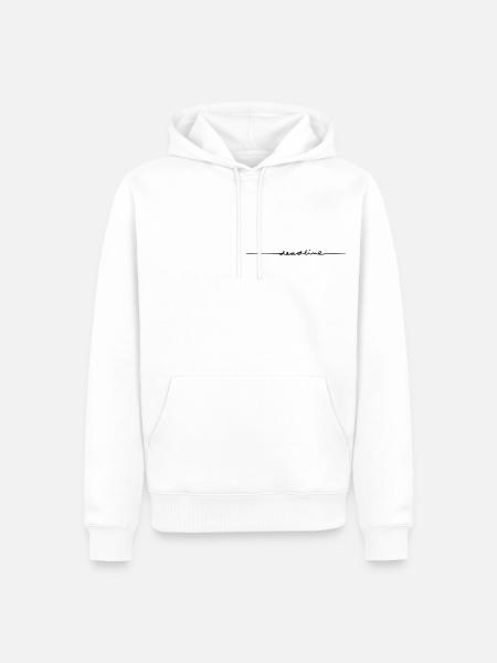 Deadline - Men’s Premium Organic Hoodie - white