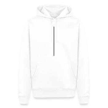 Linie - Männer Premium Bio Hoodie - Weiß - Vorne - Nico (187cm)