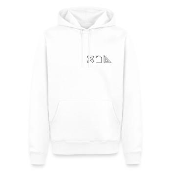 Small Icons Architects - Men’s Premium Organic Hoodie - white - Front - Nico (187cm)