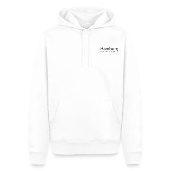 Hamburg GPS Koordinaten super Geschenk - Männer Premium Bio Hoodie - Weiß - Vorne - Nico (187cm)