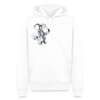 Ueli Basler Fasnacht - Männer Premium Bio Hoodie - Weiß - Vorne - Nico (187cm)