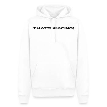 That's Racing! - Men’s Premium Organic Hoodie - white - Front - Nico (187cm)