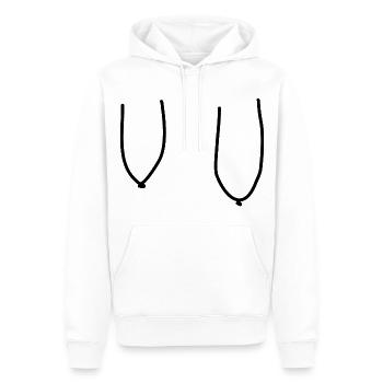 Sexy Hängend Brüste Titten Möpse Melonen Geschenk - Männer Premium Bio Hoodie - Weiß - Vorne - Nico (187cm)