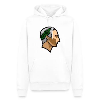 Random 012 Caesar - Männer Premium Bio Hoodie - Weiß - Vorne - Nico (187cm)
