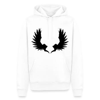 Aile - Sweat à capuche Premium bio Homme - blanc - Devant - Nico (187cm)