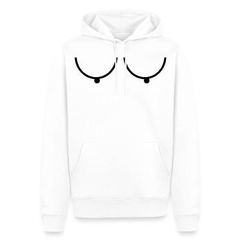 Sexy Brüste Titten Möpse Melonen Geschenk - Männer Premium Bio Hoodie - Weiß - Vorne - Nico (187cm)