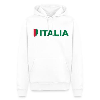 Nationalflagge von Italien - Männer Premium Bio Hoodie - Weiß - Vorne - Nico (187cm)