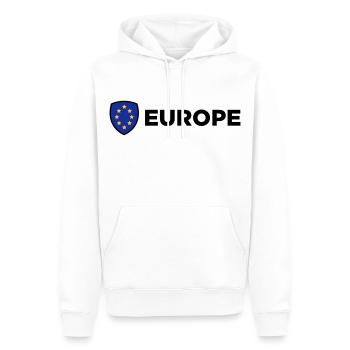 Le drapeau européen Union - Sweat à capuche Premium bio Homme - blanc - Devant - Nico (187cm)