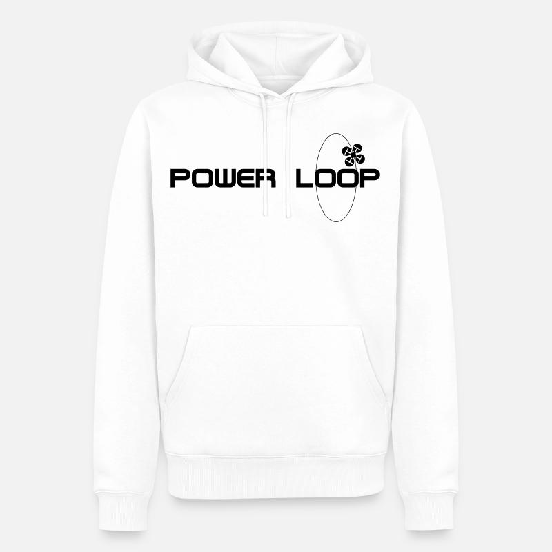 Chemise Power Loop - Sweat à capuche Premium bio Homme - blanc
