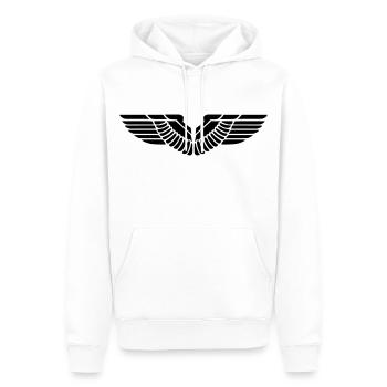 Aile aile ailes - Sweat à capuche Premium bio Homme - blanc - Devant - Nico (187cm)