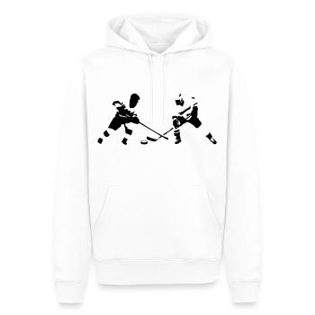 Ice hockey - Men’s Premium Organic Hoodie - white - Front - Nico (187cm)