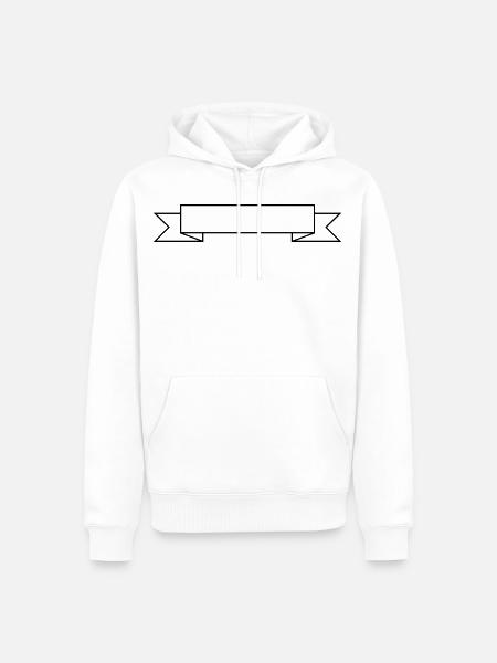Banner - Männer Premium Bio Hoodie - Weiß