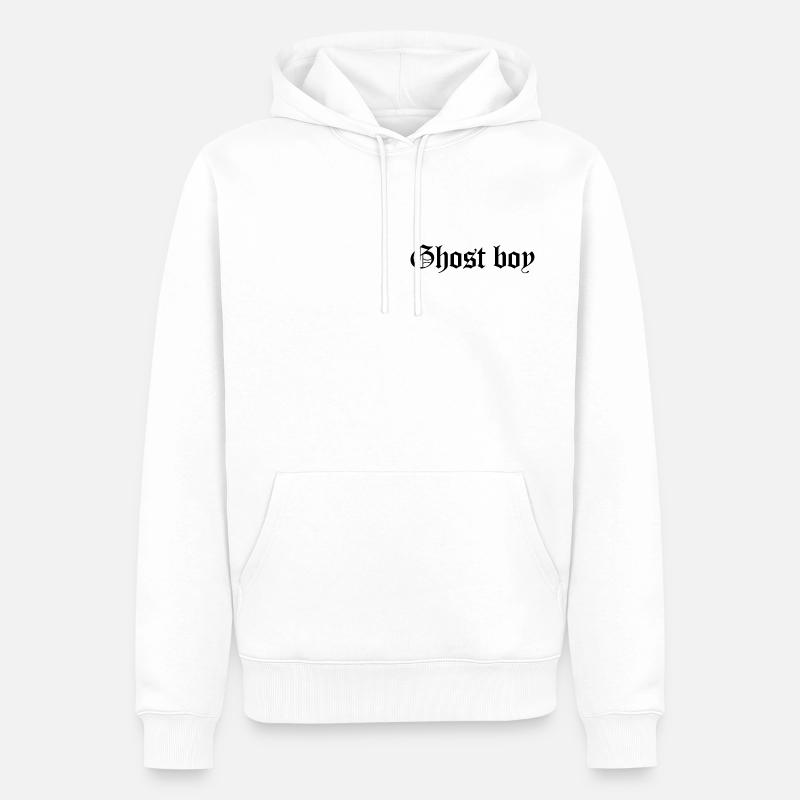 Esthétique du garçon fantôme - Sweat à capuche Premium bio Homme - blanc