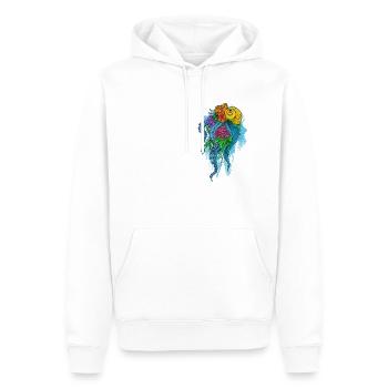 Bright Nature - Männer Premium Bio Hoodie - Weiß - Vorne - Nico (187cm)