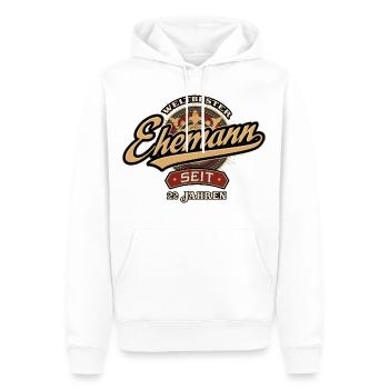 Weltbester Ehemann seit 22 Jahren - Hochzeitstag - Männer Premium Bio Hoodie - Weiß - Vorne - Nico (187cm)