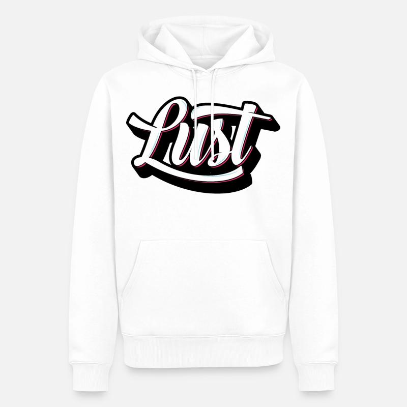 luxure - Sweat à capuche Premium bio Homme - blanc
