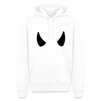 Hörner - Männer Premium Bio Hoodie - Weiß - Vorne - Nico (187cm)