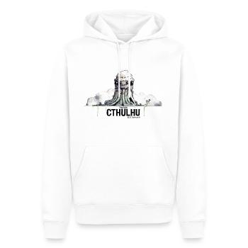 Cthulhu (H. P. Lovecraft) - Männer Premium Bio Hoodie - Weiß - Vorne - Nico (187cm)