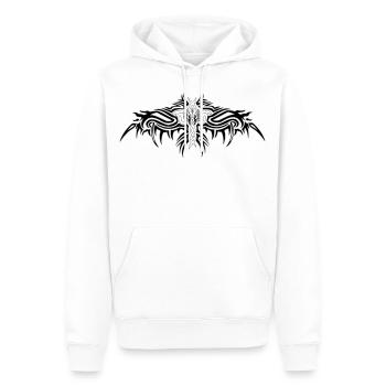 wing skara ank tribal - Männer Premium Bio Hoodie - Weiß - Vorne - Nico (187cm)