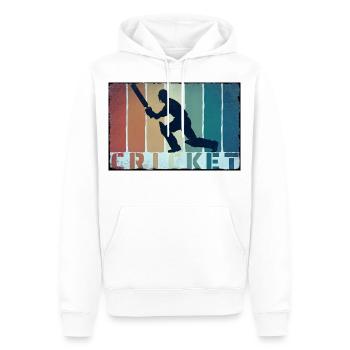 CRICKET - CRICKET PLAYER - CRICKET SPORT - Männer Premium Bio Hoodie - Weiß - Vorne - Nico (187cm)