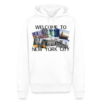 New York City USA Amerika America Stadt Skyline - Männer Premium Bio Hoodie - Weiß - Vorne - Nico (187cm)