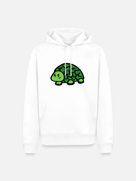 Turtle - Men’s Premium Organic Hoodie - white