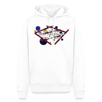 Das ist Kunst - Männer Premium Bio Hoodie - Weiß - Vorne - Nico (187cm)