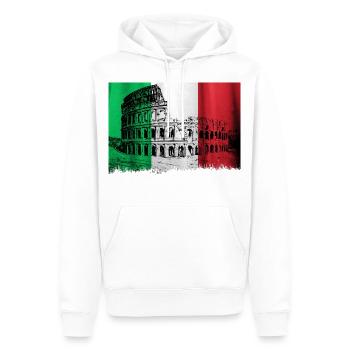 Kolosseum Italien Rom - Männer Premium Bio Hoodie - Weiß - Vorne - Nico (187cm)