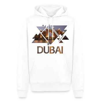Dubai Émirats Arabes Unis The Palm - Sweat à capuche Premium bio Homme - blanc - Devant - Nico (187cm)