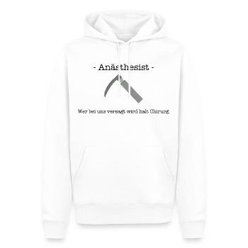 Anästhesist Spruch Chirurg Geschenk - Männer Premium Bio Hoodie - Weiß - Vorne - Nico (187cm)