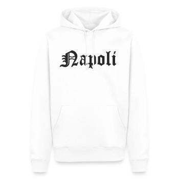 Napoli Design - Männer Premium Bio Hoodie - Weiß - Vorne - Nico (187cm)