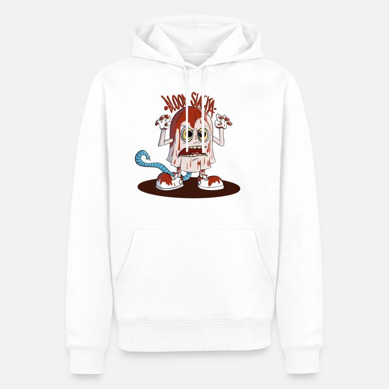 Le sang Sucka - Sweat à capuche Premium bio Homme - blanc