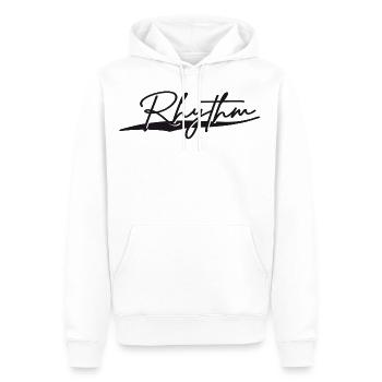 Rythme Musique Music Dancer danse - Sweat à capuche Premium bio Homme - blanc - Devant - Nico (187cm)