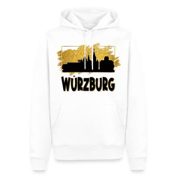Würzburg Deutschland Stadt Skyline Liebe Gold - Männer Premium Bio Hoodie - Weiß - Vorne - Nico (187cm)