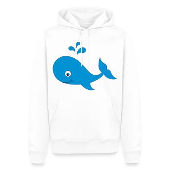 wal - Männer Premium Bio Hoodie - Weiß - Vorne - Nico (187cm)