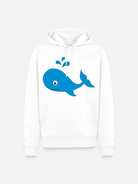 wal - Männer Premium Bio Hoodie - Weiß