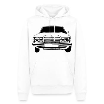 MB w123 ...(24) - Männer Premium Bio Hoodie - Weiß - Vorne - Nico (187cm)