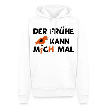 lustiger Spruch - Männer Premium Bio Hoodie - Weiß - Vorne - Nico (187cm)