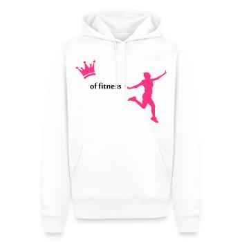 fitness - Männer Premium Bio Hoodie - Weiß - Vorne - Nico (187cm)