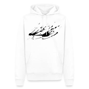 Splash-Bild malen # - Männer Premium Bio Hoodie - Weiß - Vorne - Nico (187cm)