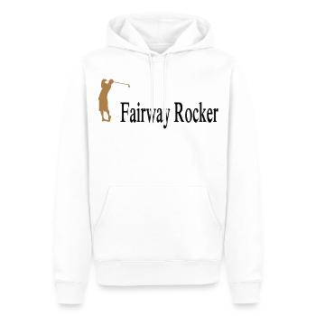 golf - Sweat à capuche Premium bio Homme - blanc - Devant - Nico (187cm)
