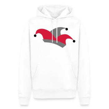 karneval - Männer Premium Bio Hoodie - Weiß - Vorne - Nico (187cm)