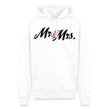 mariage - Sweat à capuche Premium bio Homme - blanc - Devant - Nico (187cm)