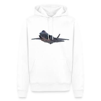 F-35 - Men’s Premium Organic Hoodie - white - Front - Nico (187cm)