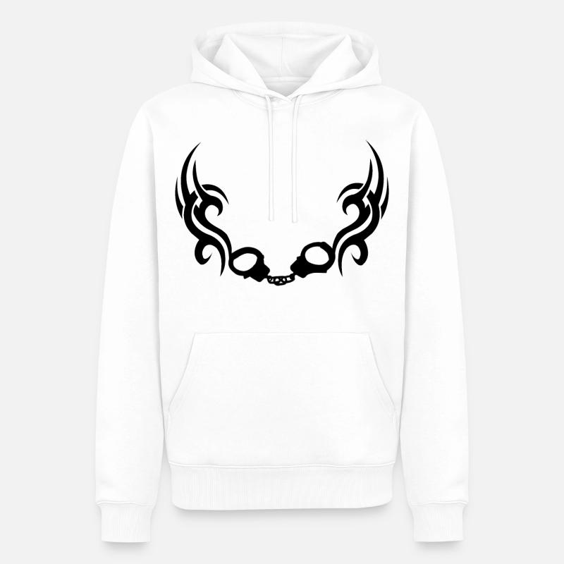 Handschellentrible - Männer Premium Bio Hoodie - Weiß