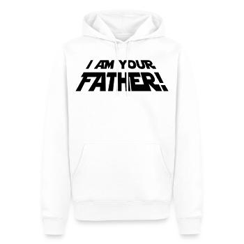 I'm Your Father - Sweat à capuche Premium bio Homme - blanc - Devant - Nico (187cm)