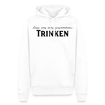 énonciations drôles - Sweat à capuche Premium bio Homme - blanc - Devant - Nico (187cm)