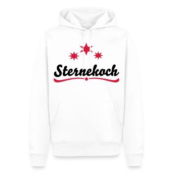 sternekoch - Männer Premium Bio Hoodie - Weiß - Vorne - Nico (187cm)